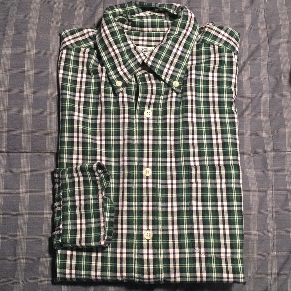 Brooks Brothers Plaid Button Down - S